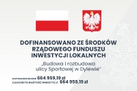 Rzdowy Fundusz Inwestycji Lokalnych - Budowa i rozbudowa ulicy Sportowej w Dylewie